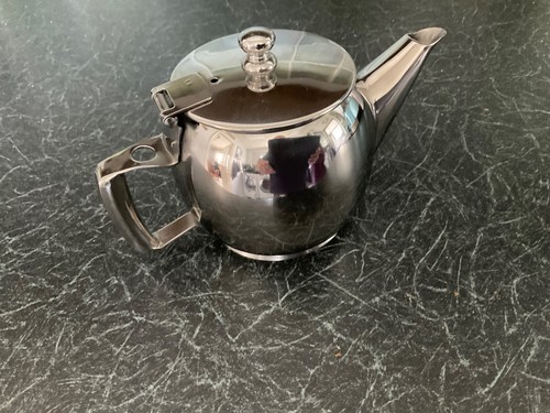 Stainless steel one cup teapot - stainless,