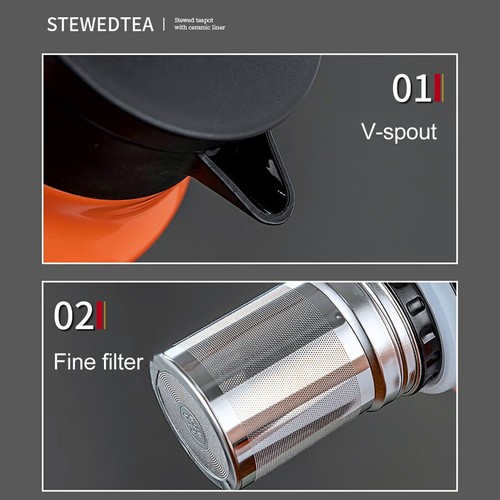 Insulated teapot 1000ml tea - insulated,