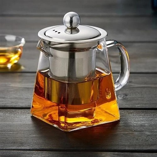 Heat resistant glass teapot - heat,