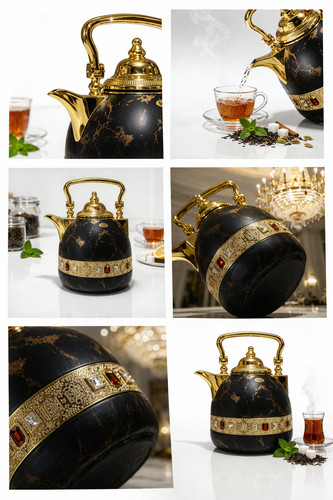Luxury floral teapot kettle - luxury,