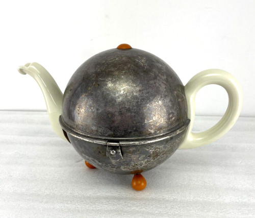 Vintage teapot chromiumplate - vintage,